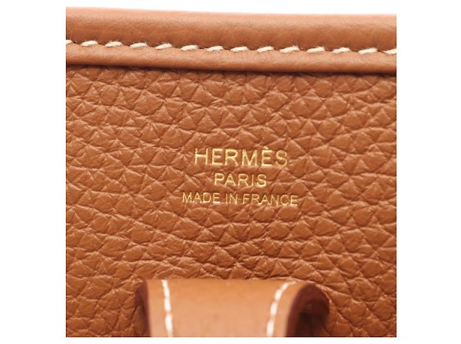 Hermès Borsa a tracolla Hermes Evelyne 23 Gold Marrone - vista 4