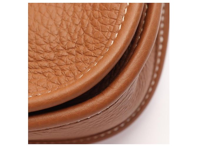 Hermès Borsa a tracolla Hermes Evelyne 23 Gold Marrone - vista 7