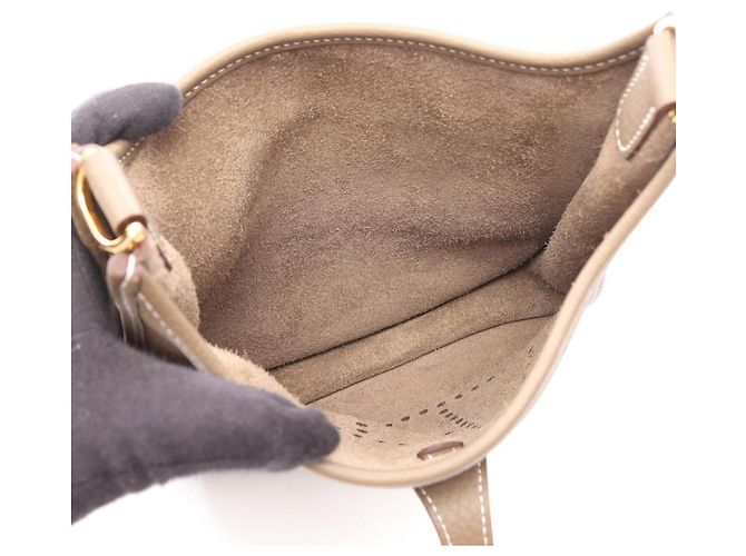 Hermès Borsa a tracolla Hermes Evelyne 3 23 Taupe - vista 3