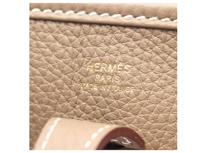 Hermès Borsa a tracolla Hermes Evelyne 3 23 Taupe - vista 4
