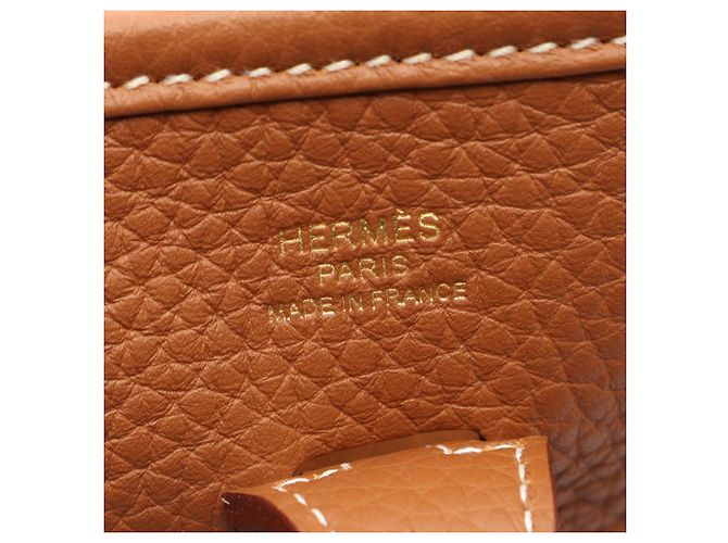 Hermès Sac à épaule Hermes Evelyne 23 Gold Marron - vue 4