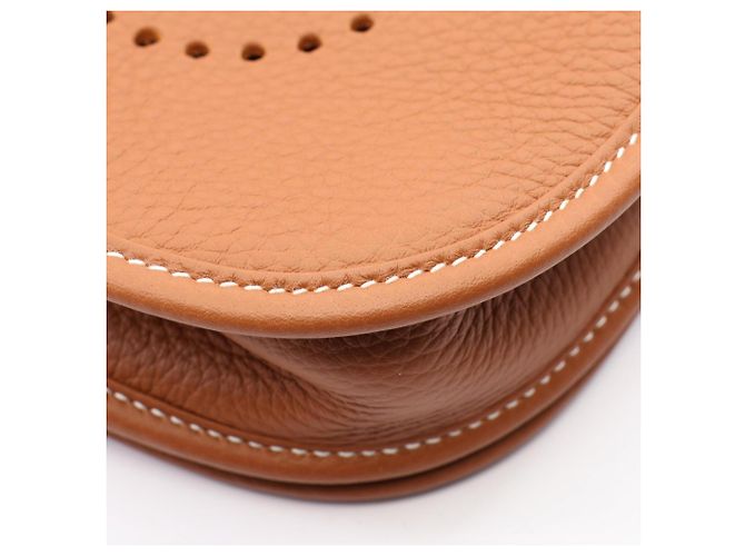 Hermès Sac à épaule Hermes Evelyne 23 Gold Marron - vue 6