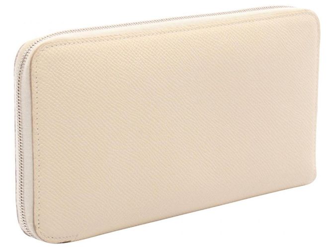 Hermès Portafoglio lungo in seta Hermes Azap Crudo - vista 2