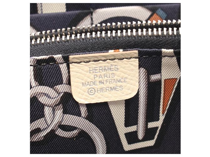 Hermès Portafoglio lungo in seta Hermes Azap Crudo - vista 4