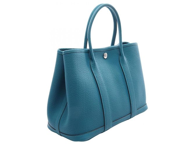 Hermès Borsa Tote Hermes Garden Party TPM Verde - vista 2