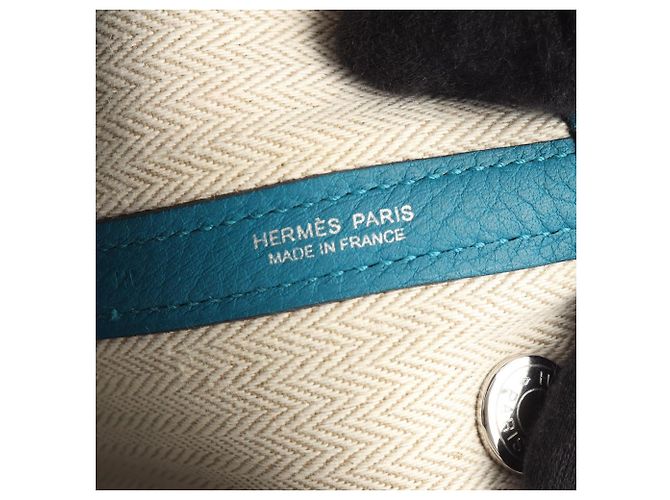 Hermès Borsa Tote Hermes Garden Party TPM Verde - vista 4