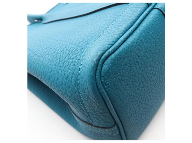 Hermès Borsa Tote Hermes Garden Party TPM Verde - vista 6