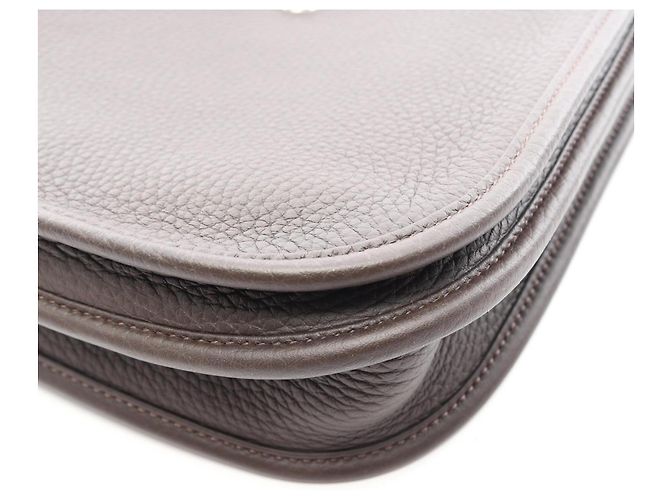 Hermès Borsa a tracolla Hermes Evelyne 3 23 Ebene Marrone - vista 6