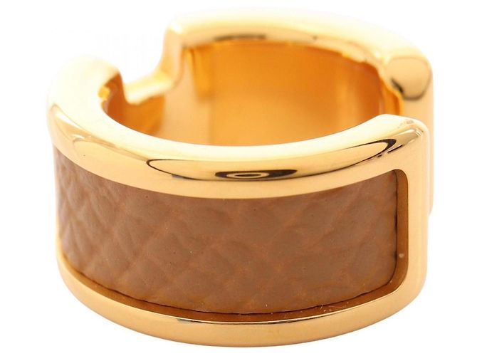 Ring Hermès Anillo para pañuelo Hermes Olympe PM Beige Dorado - vista 2