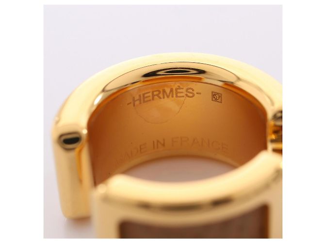 Ring Hermès Anillo para pañuelo Hermes Olympe PM Beige Dorado - vista 3