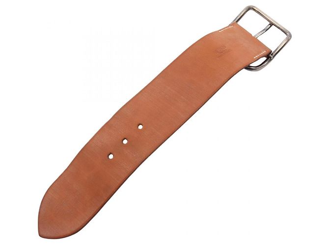 Hermès Brazalete Rígido Hermes Api GM de Piel Castaño - vista 7