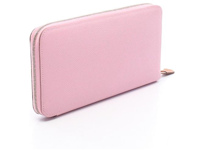 Hermès Cartera larga Hermes Azap de piel Epsom rosa - vista 2