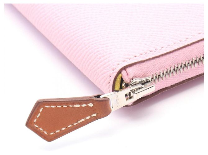 Hermès Cartera larga Hermes Azap de piel Epsom rosa - vista 6