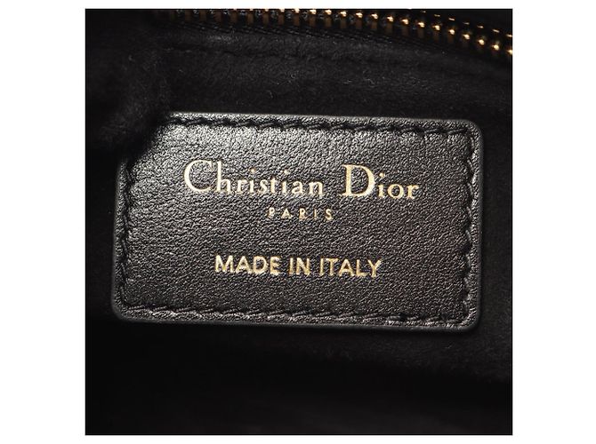 Christian Dior Lady 95.22 Mini Borsa a mano 2-Way Nero - vista 4