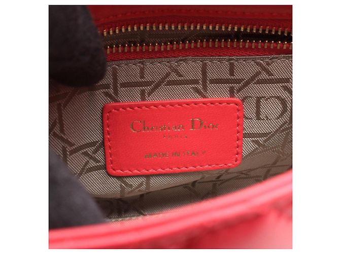 Borsa 2-Way Lady Dior Mini Cannage Christian Dior Rosa - vista 4