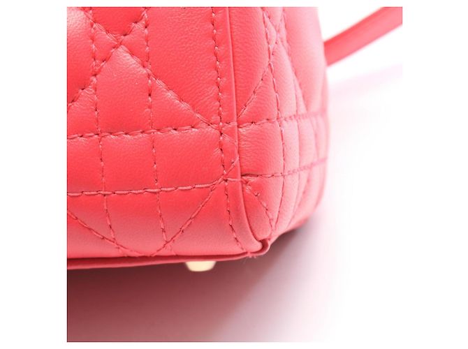 Borsa 2-Way Lady Dior Mini Cannage Christian Dior Rosa - vista 7