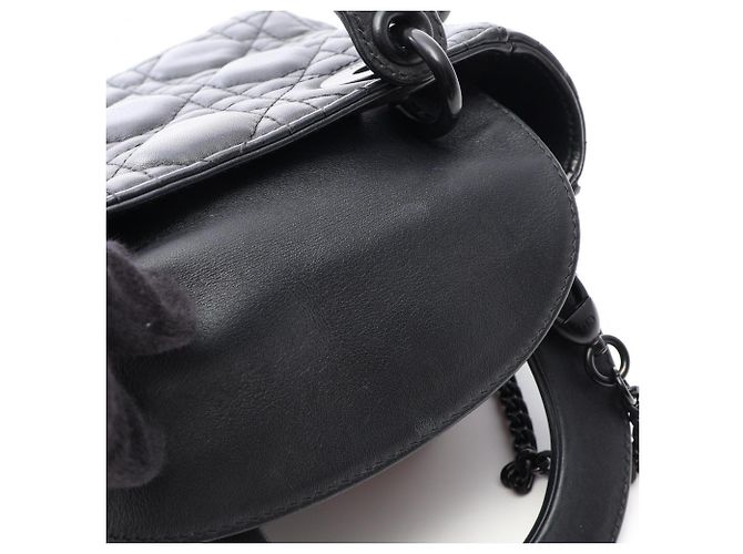 Borsa Christian Dior Lady Dior Mini Cannage Nero - vista 10