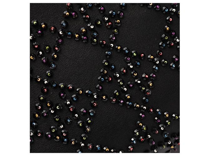 Christian Dior Lady Mini Beaded 2-Way Handbag Black Multiple colors - view 6