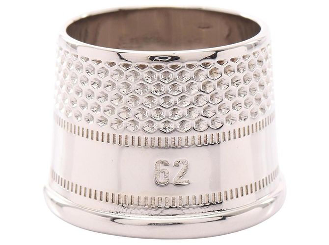Anello Balenciaga THIMBLE Band Ring Argento - vista 3