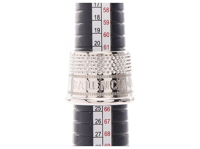 Anello Balenciaga THIMBLE Band Ring Argento - vista 5