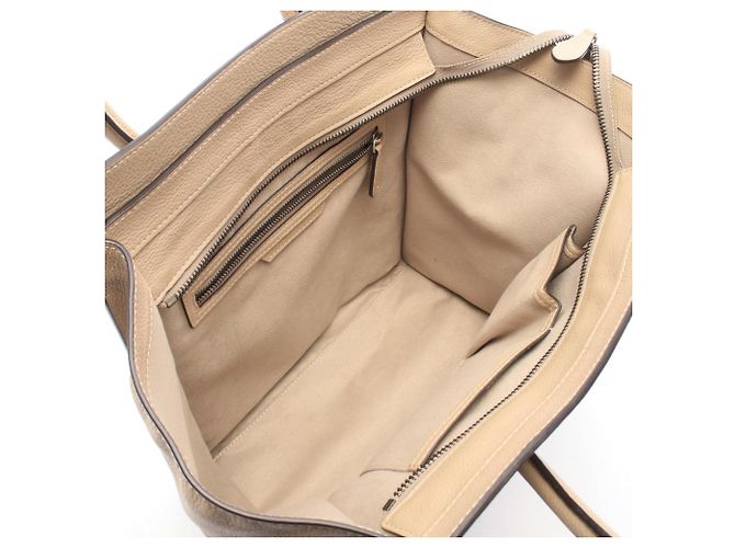 Céline Celine Luggage Mini Shopper Handtasche Beige - Ansicht 3