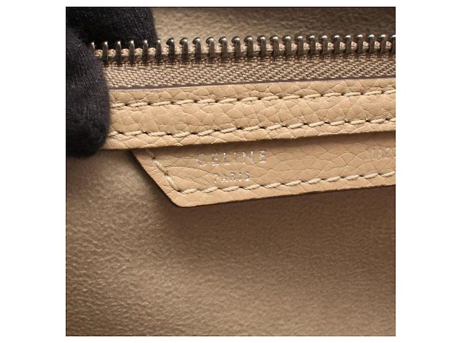 Céline Celine Luggage Mini Shopper Handtasche Beige - Ansicht 4