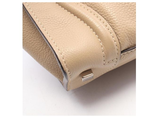 Céline Celine Luggage Mini Shopper Handtasche Beige - Ansicht 9