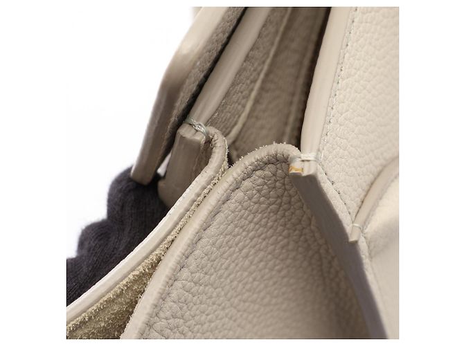 Céline Borsa Tote Celine Luggage Micro Shopper Bianco - vista 9