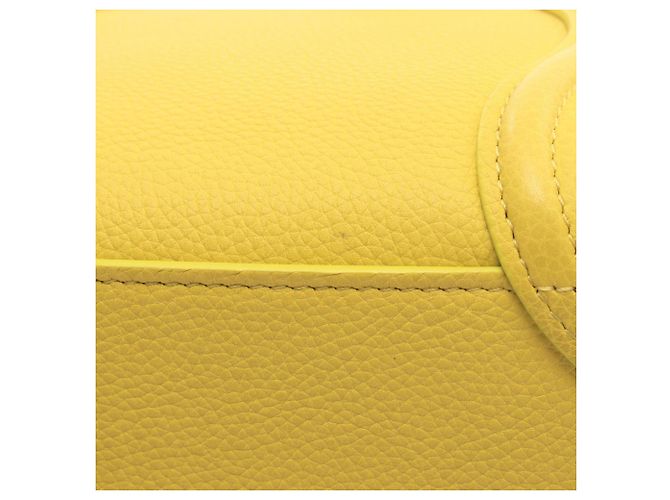 Céline Borsa a mano Celine Luggage Nano Shopper Giallo - vista 9