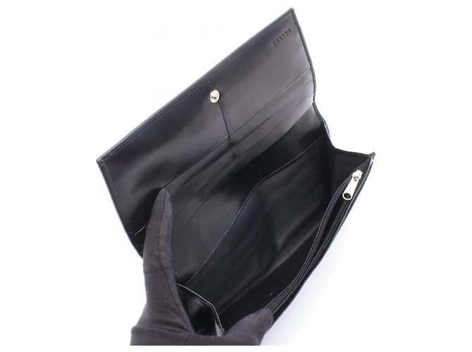 Céline Cartera larga bi-fold Celine de piel negra Negro - vista 3