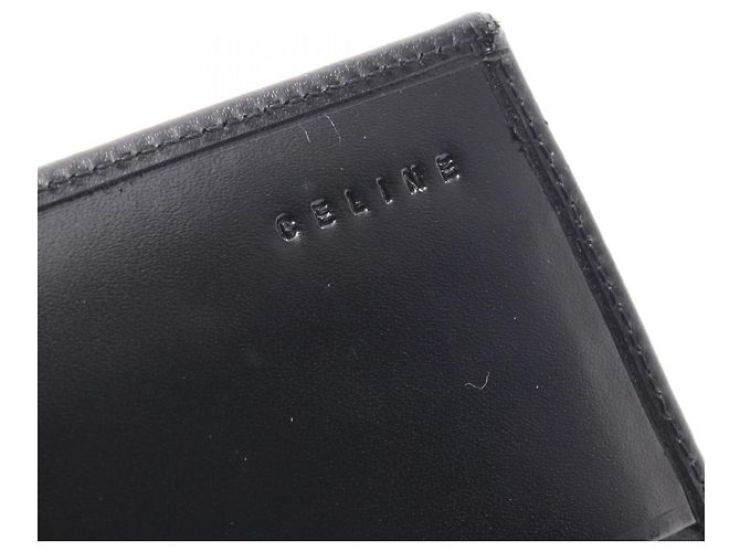 Céline Cartera larga bi-fold Celine de piel negra Negro - vista 4