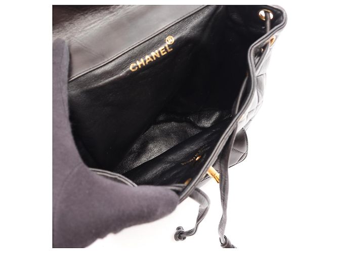 Chanel Matelassé Turnlock Chain Backpack Black - view 3