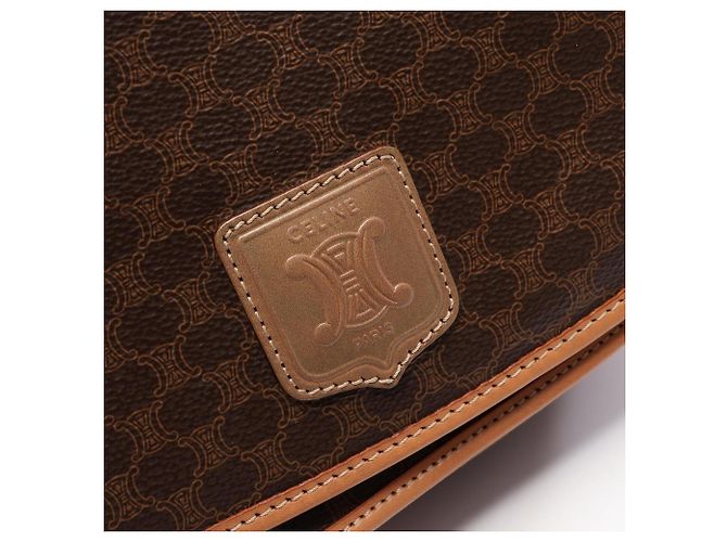Céline Bolsa de Ombro Celine Macadam Marrom - vista 10