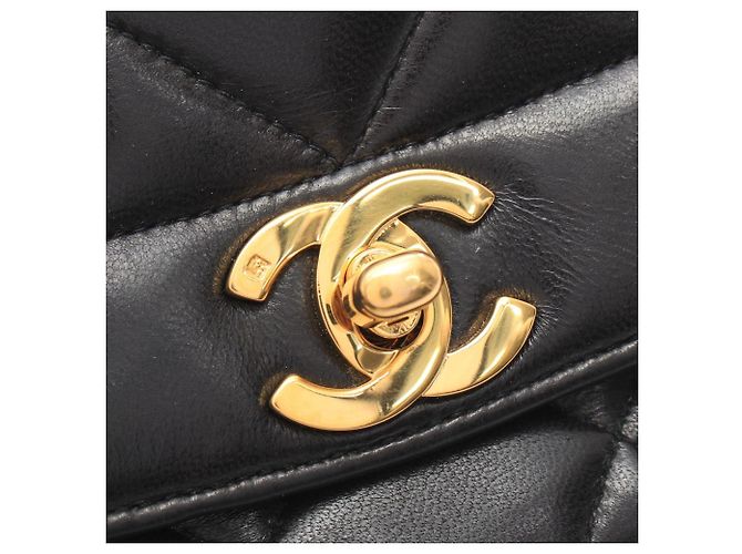 Borsa a tracolla Chanel Matelassé Diana Flap Nero - vista 19