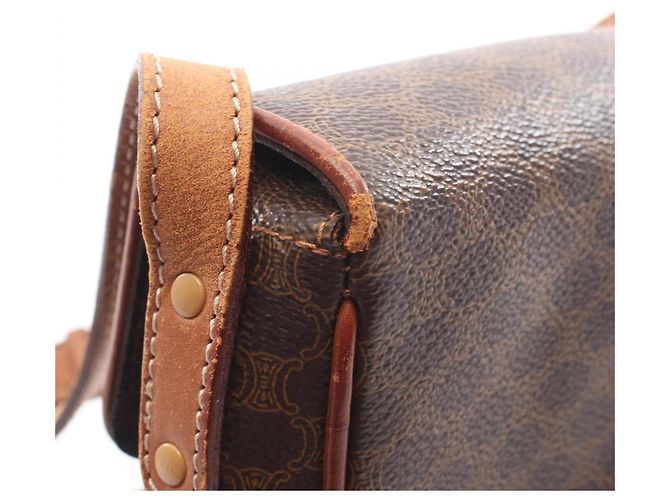 Céline Bolso de hombro Celine Macadam Castaño - vista 10