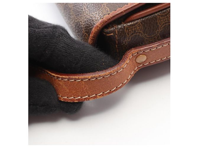 Céline Bolso de hombro Celine Macadam Castaño - vista 14