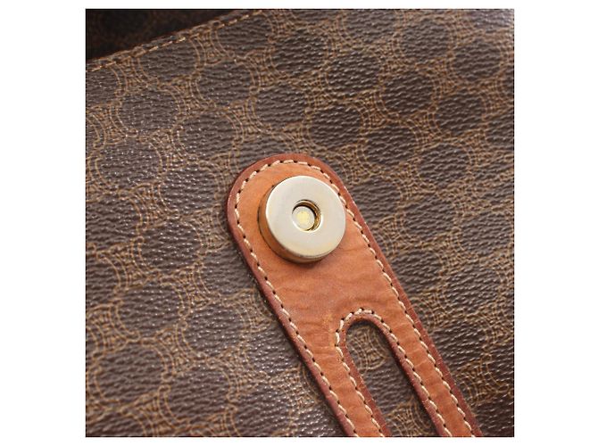 Céline Bolso de hombro Celine Macadam Castaño - vista 16