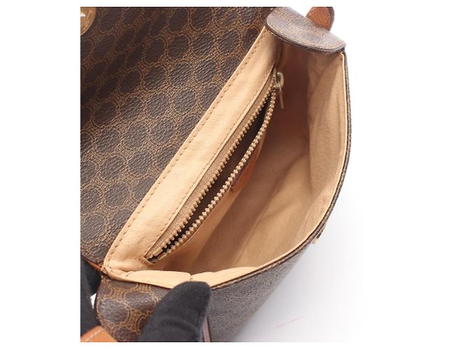 Céline Bolso de hombro Celine Macadam Castaño - vista 3