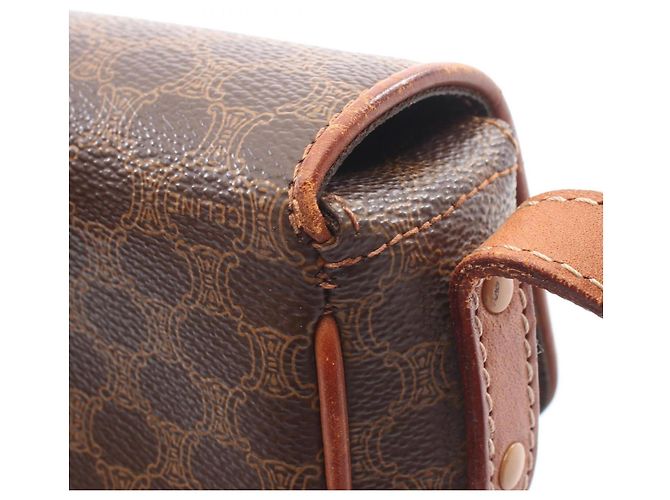Céline Bolso de hombro Celine Macadam Castaño - vista 9