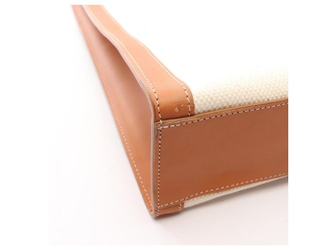 Céline Sac Cabas Vertical Large Celine Marron Blanc - vue 11