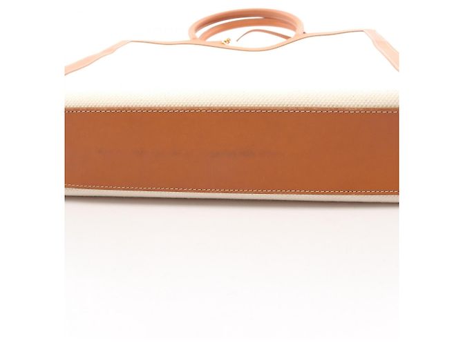 Céline Sac Cabas Vertical Large Celine Marron Blanc - vue 12