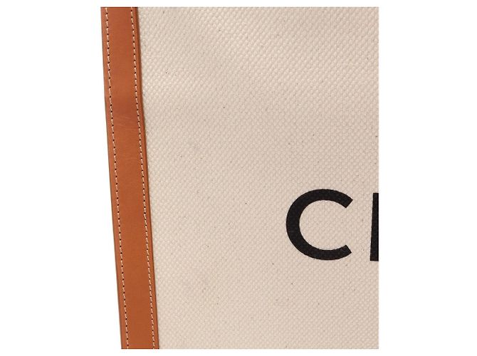 Céline Sac Cabas Vertical Large Celine Marron Blanc - vue 15
