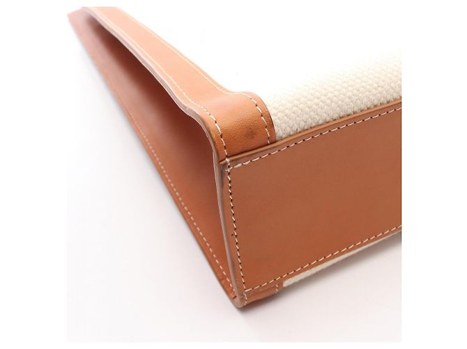 Céline Sac Cabas Vertical Large Celine Marron Blanc - vue 9