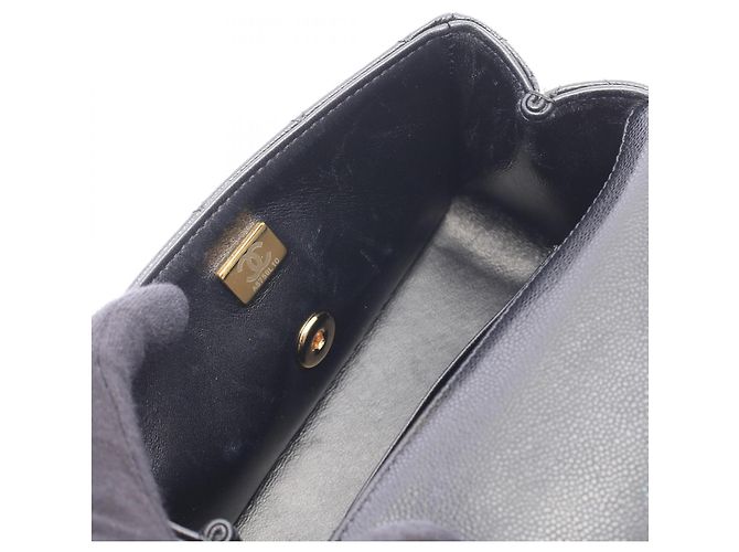 Borsa a mano e a tracolla 2-way Chanel Matelassé Nero - vista 12