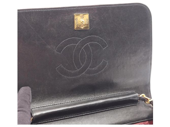 Borsa a tracolla Chanel Matelassé Full Flap Nero - vista 7