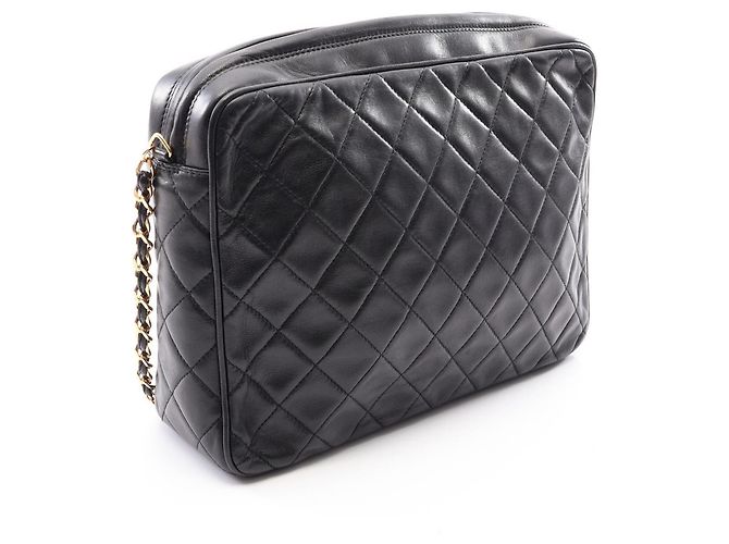 Borsa Chanel Matelassé con nappa Nero - vista 2