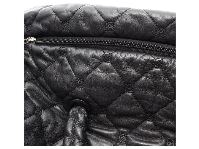 Borsa a mano Chanel Matelassé Boston Bag Nero - vista 8