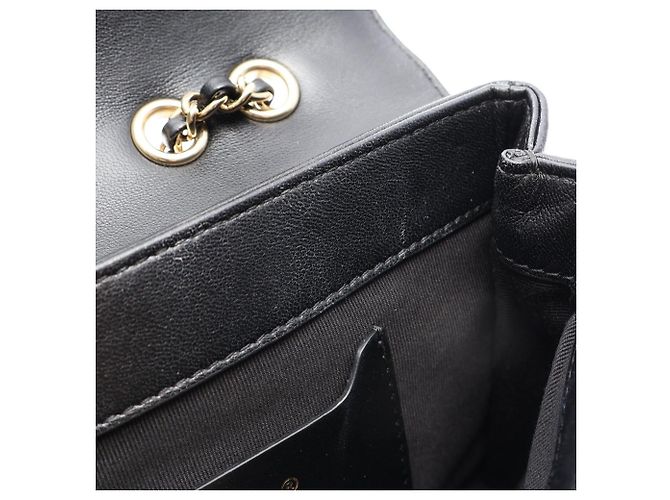 Borsa a tracolla Mini Flap Chanel Matelassé Nero - vista 9