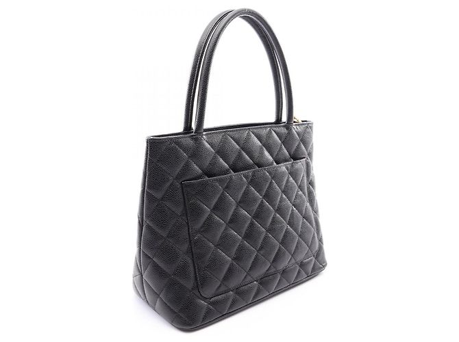 Borsa Tote Chanel Reissue in pelle di vitello martellata nera Nero - vista 2