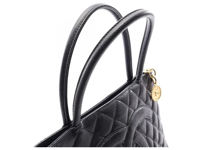 Borsa Tote Chanel Reissue in pelle di vitello martellata nera Nero - vista 7